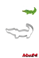 Krokodil Keks Ausstechform 4,5 cm - aus Edelstahl - hbs24